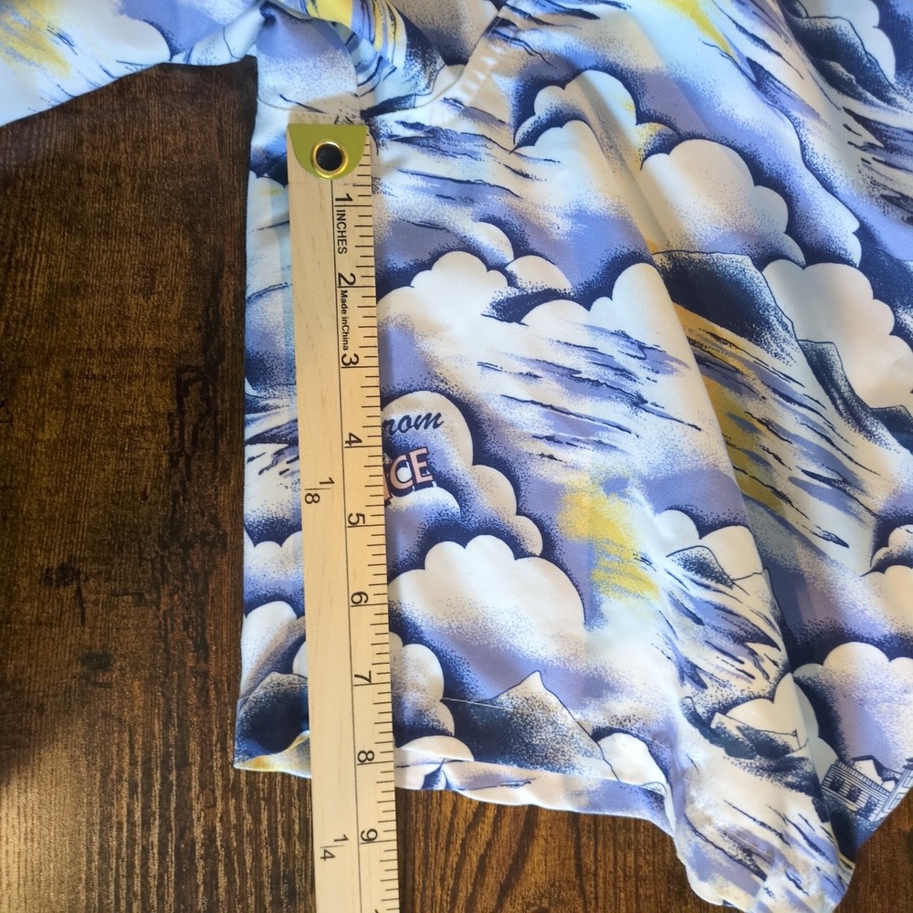 Lacoste Mens Greetings From France Graphic Print Swim Trunks Blue White Small - Picture 9 of 13